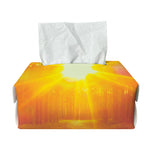 Sunrise Forest Print Rectangle Tissue Box Cover