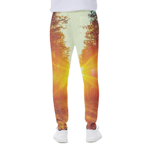 Sunrise Forest Print Scuba Joggers