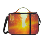 Sunrise Forest Print Shoulder Strap Bible Bag