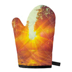 Sunrise Forest Print Single Oven Mitt