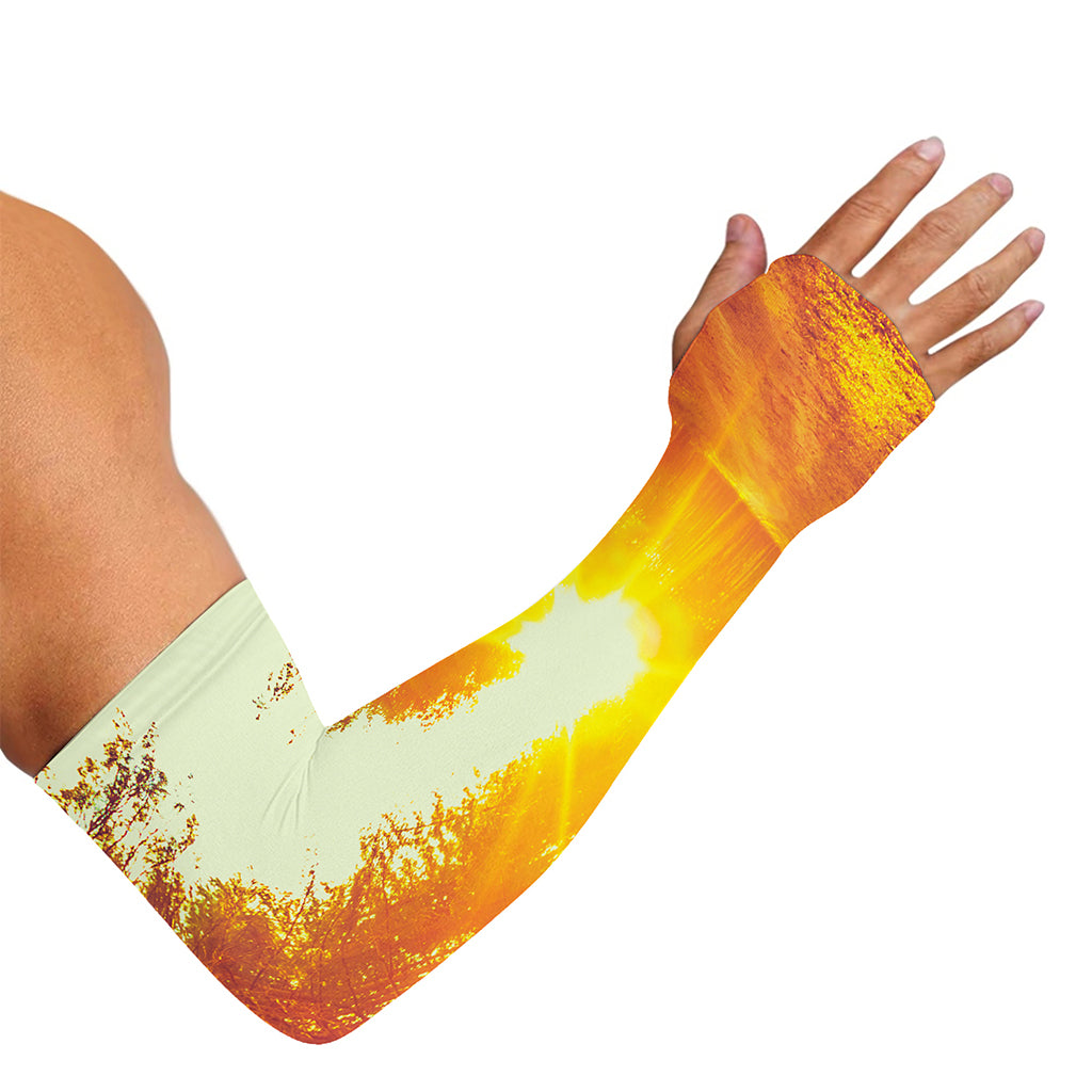 Sunrise Forest Print Sun Protection Arm Sleeves
