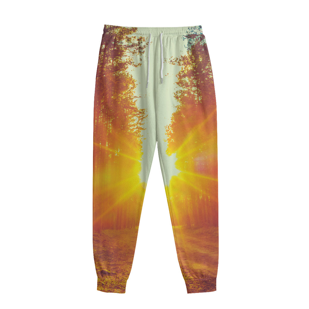 Sunrise Forest Print Sweatpants