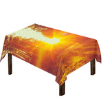 Sunrise Forest Print Tablecloth
