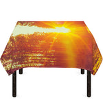 Sunrise Forest Print Tablecloth