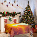 Sunrise Forest Print Tablecloth