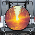 Sunrise Forest Print Tire Cover