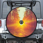 Sunrise Forest Print Tire Cover With Camera Hole