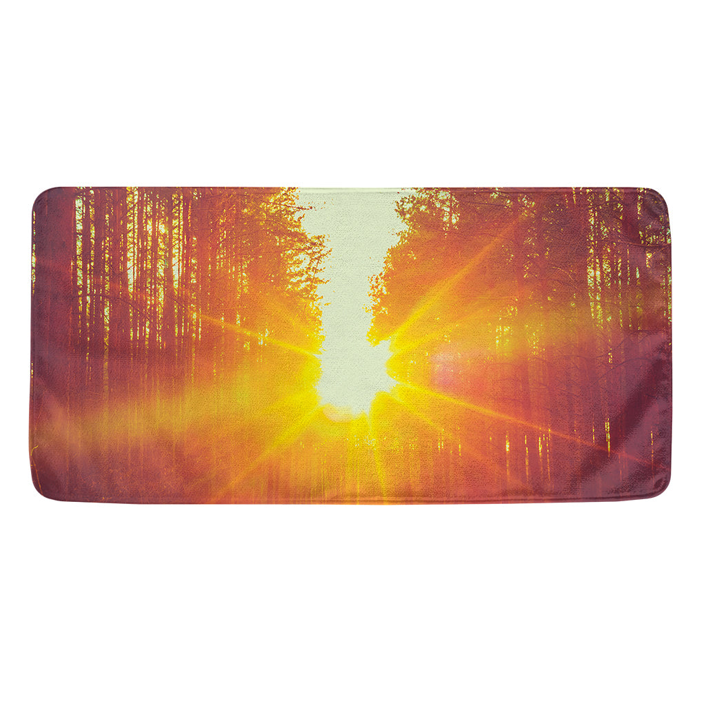 Sunrise Forest Print Towel