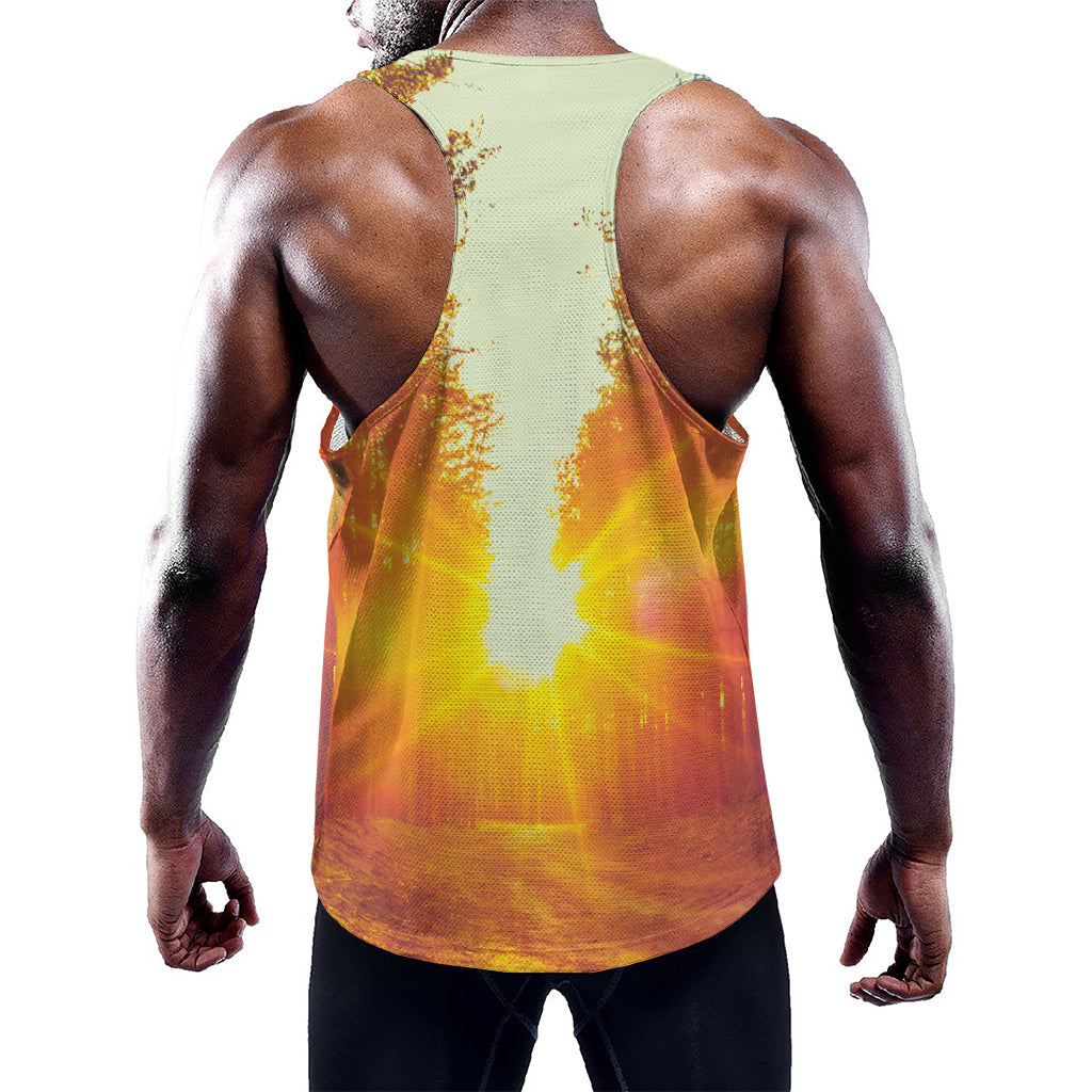 Sunrise Forest Print Training Tank Top