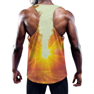 Sunrise Forest Print Training Tank Top