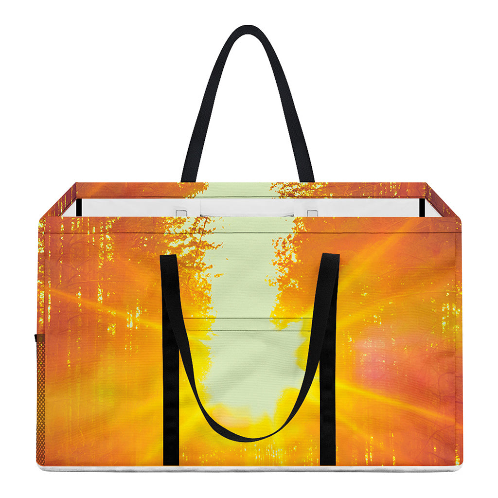 Sunrise Forest Print Utility Tote Bag
