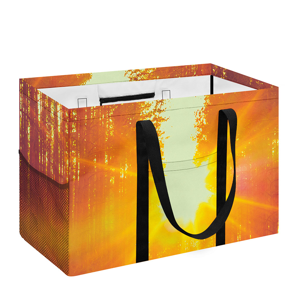 Sunrise Forest Print Utility Tote Bag