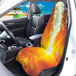 Sunrise Forest Print Waterproof Car Seat Cover
