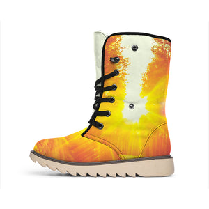 Sunrise Forest Print Winter Boots