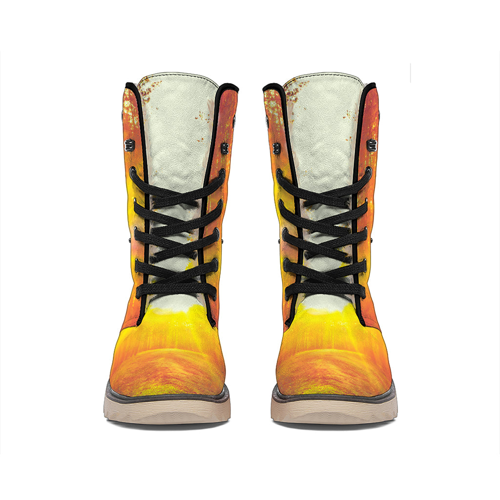 Sunrise Forest Print Winter Boots