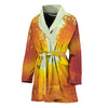 Sunrise Forest Print Women's Bathrobe