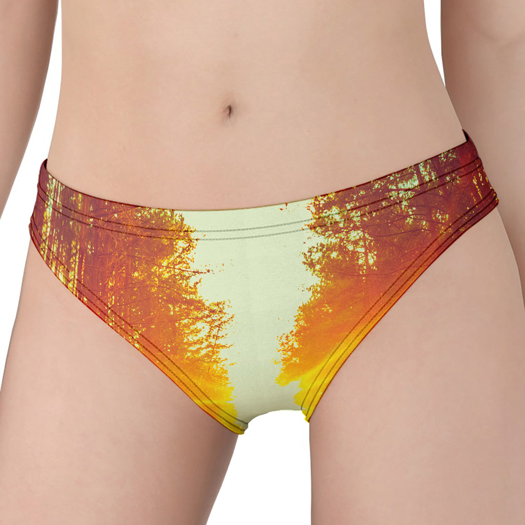 Sunrise Forest Print Women's Panties