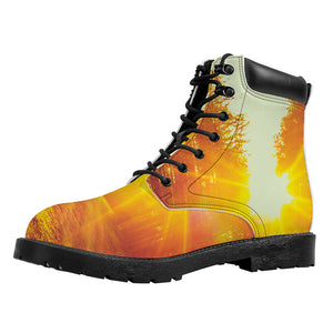 Sunrise Forest Print Work Boots