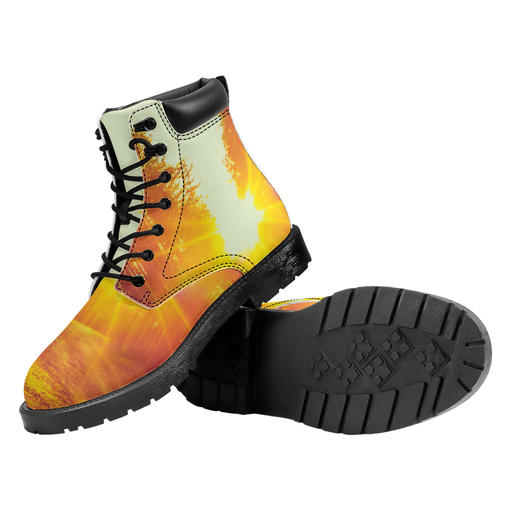 Sunrise Forest Print Work Boots