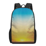 Sunrise Horizon Print 17 Inch Backpack