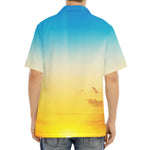 Sunrise Horizon Print Aloha Shirt