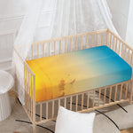 Sunrise Horizon Print Baby Crib Sheet