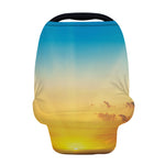 Sunrise Horizon Print Baby Seat Cover