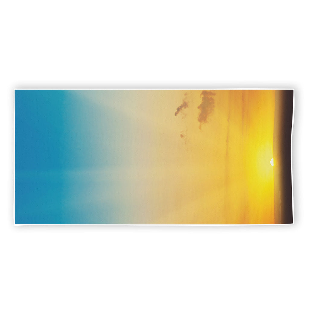 Sunrise Horizon Print Beach Towel