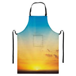 Sunrise Horizon Print Bib Apron With Pocket