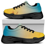 Sunrise Horizon Print Black Chunky Shoes