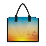 Sunrise Horizon Print Canvas Tote Bag