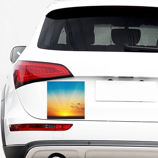 Sunrise Horizon Print Car Sticker