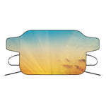 Sunrise Horizon Print Car Windshield Snow Cover