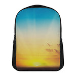 Sunrise Horizon Print Casual Backpack