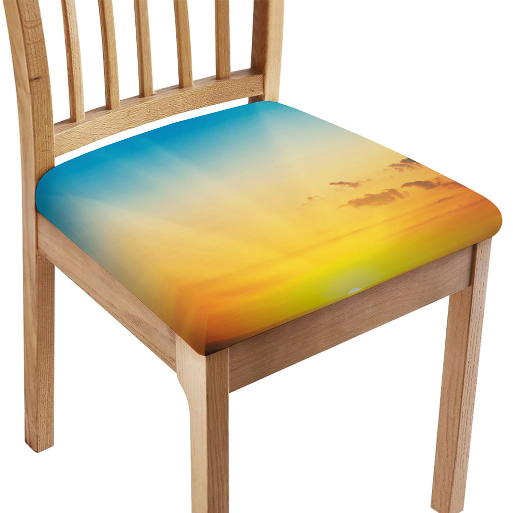 Sunrise Horizon Print Chair Cushion Cover