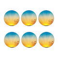 Sunrise Horizon Print Coaster Set