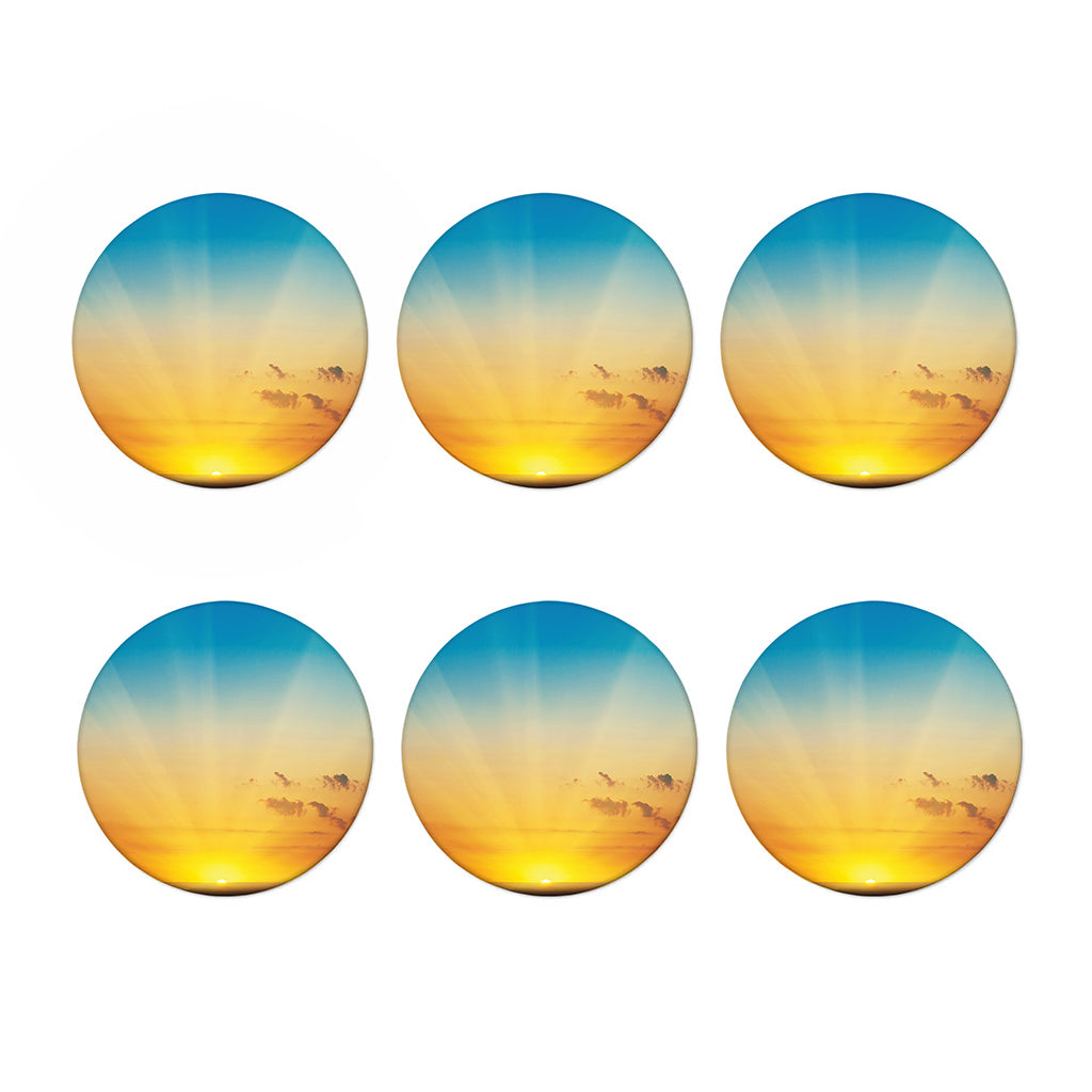 Sunrise Horizon Print Coaster Set