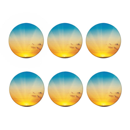 Sunrise Horizon Print Coaster Set