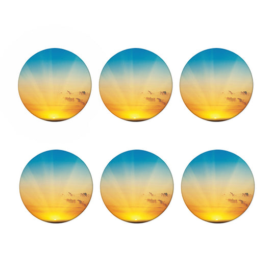Sunrise Horizon Print Coaster Set