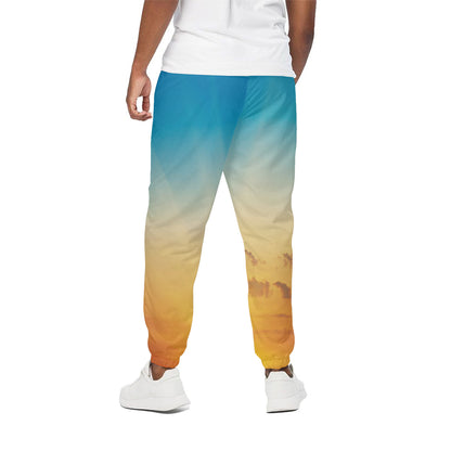 Sunrise Horizon Print Cotton Pants