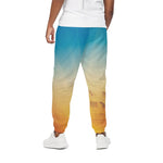 Sunrise Horizon Print Cotton Pants