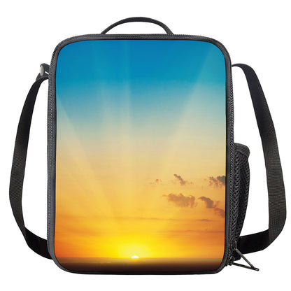 Sunrise Horizon Print Crossbody Lunch Bag