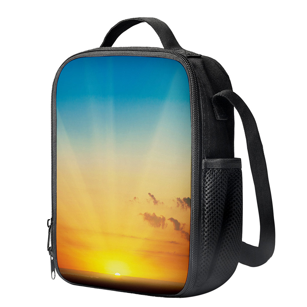 Sunrise Horizon Print Crossbody Lunch Bag