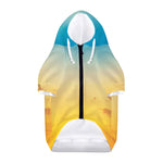 Sunrise Horizon Print Dog Zip Up Hoodie