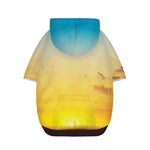 Sunrise Horizon Print Dog Zip Up Hoodie