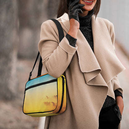 Sunrise Horizon Print Double Strap Bible Bag