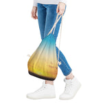 Sunrise Horizon Print Drawstring Bag