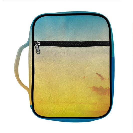 Sunrise Horizon Print Front Pocket Bible Bag