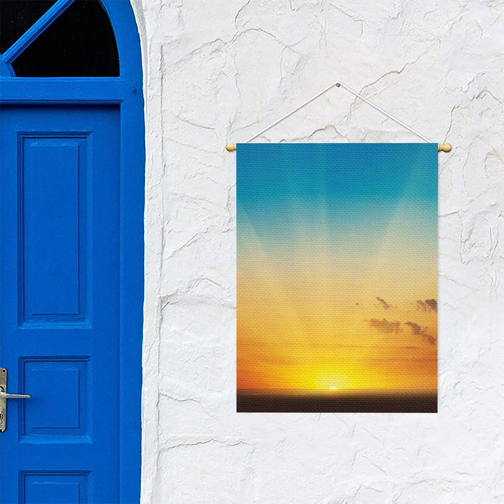 Sunrise Horizon Print Garden Flag
