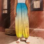 Sunrise Horizon Print Harem Pants